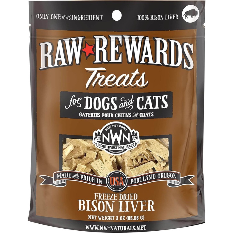 Northwest Naturals Raw Rewards Freeze-Dried Bison Liver 3oz