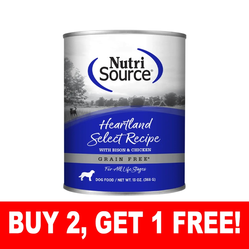 NutriSource Grain Free Heartland Select Wet Dog Food 13oz