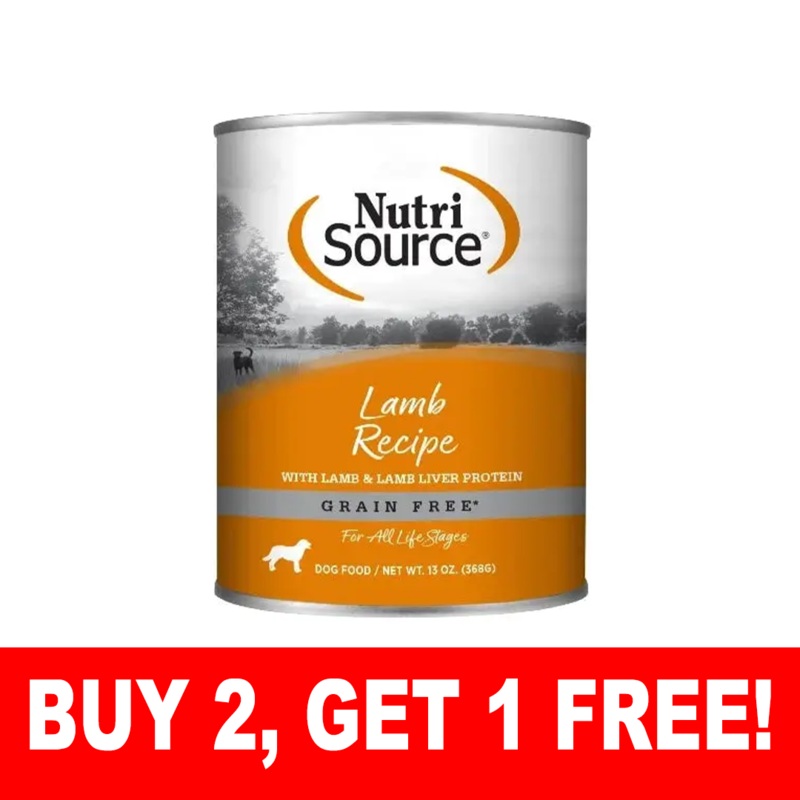NutriSource Grain Free Lamb Wet Dog Food 13oz