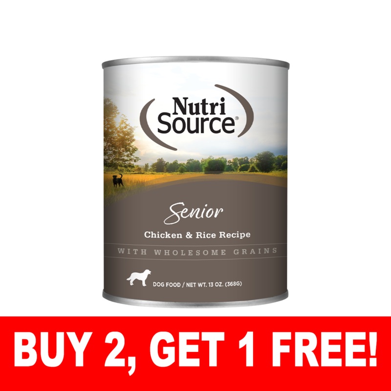 NutriSource Senior Chicken & Rice Wet Dog Food
