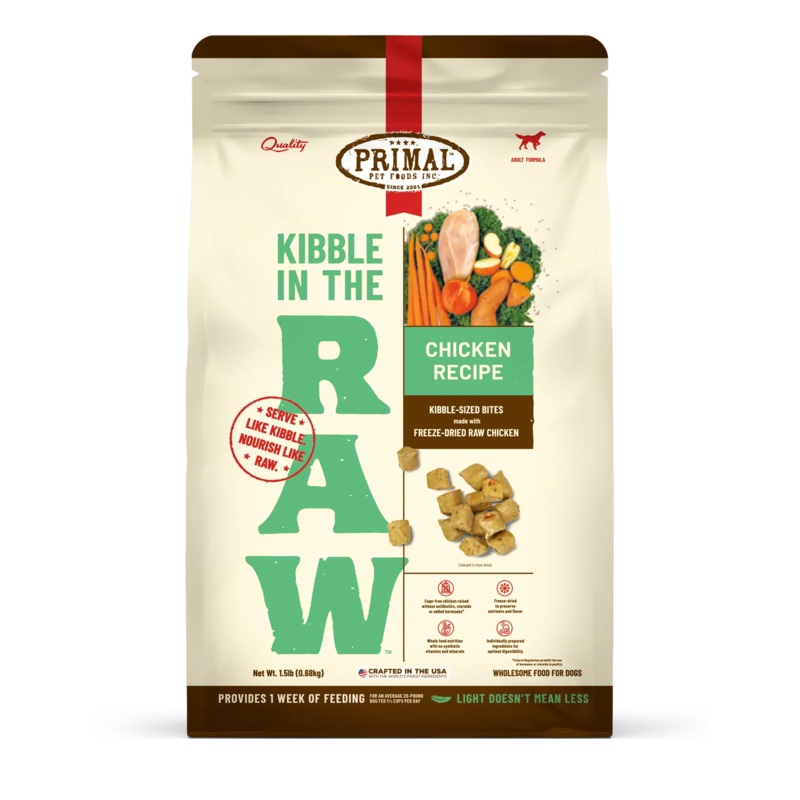 Primal Kibble in the Raw -Chicken