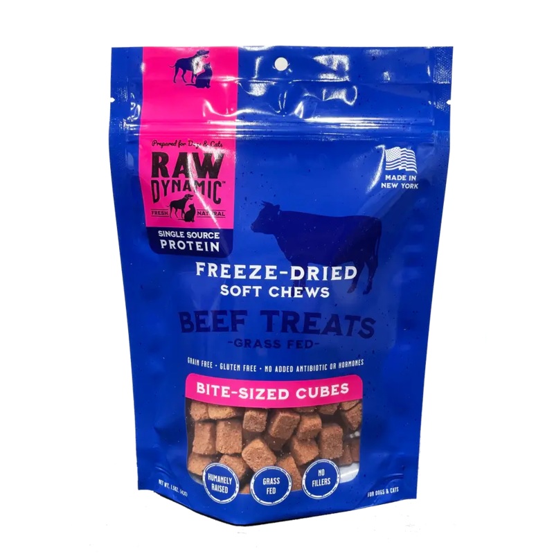 Raw Dynamic Freeze Dried Treats, Beef 1.5oz