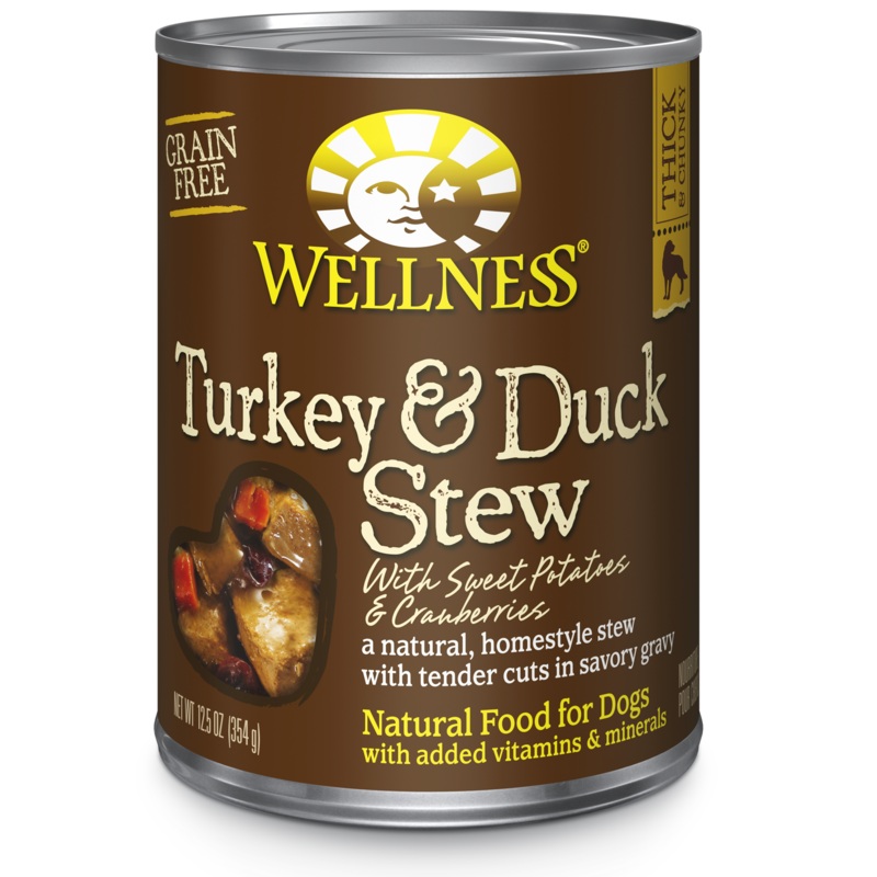 Wellness Turkey and Duck Stew Dog Food 12.5 oz