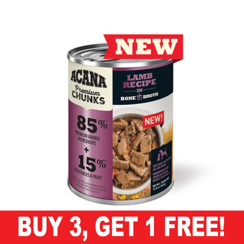 Acana Premium Chunks, Lamb Recipe in Broth 12.8 oz