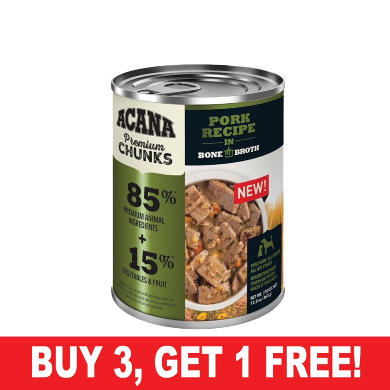 Acana Premium Chunks, Pork Recipe in Broth 12.8 oz