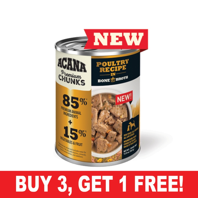 Acana Premium Chunks, Poultry Recipe in Broth 12.8 oz