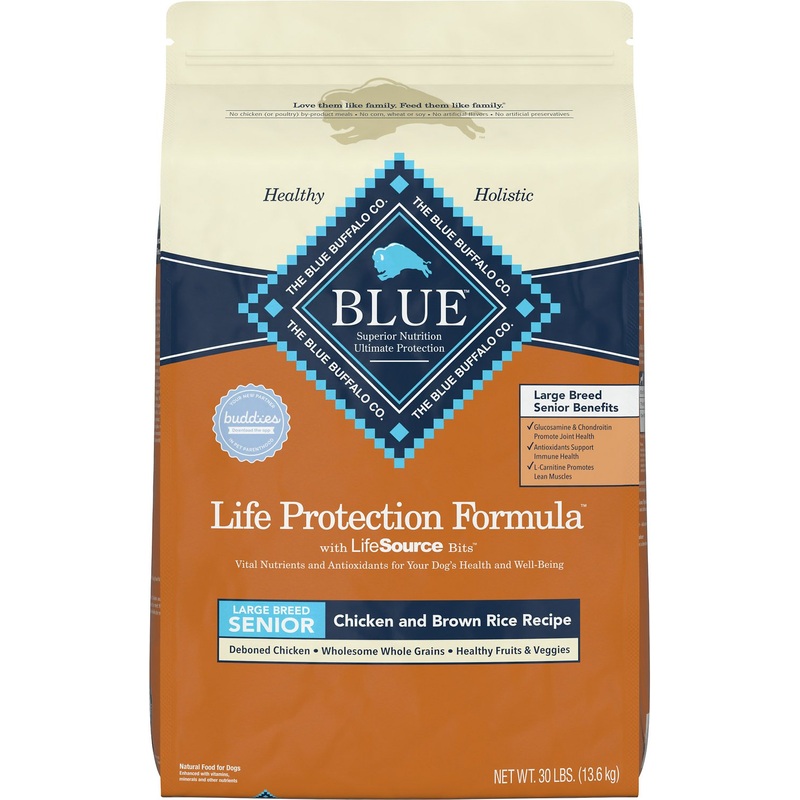 Blue Buffalo Life Protection Large Breed Senior Chicken & Brown Rice Dry Dog Food 30lb