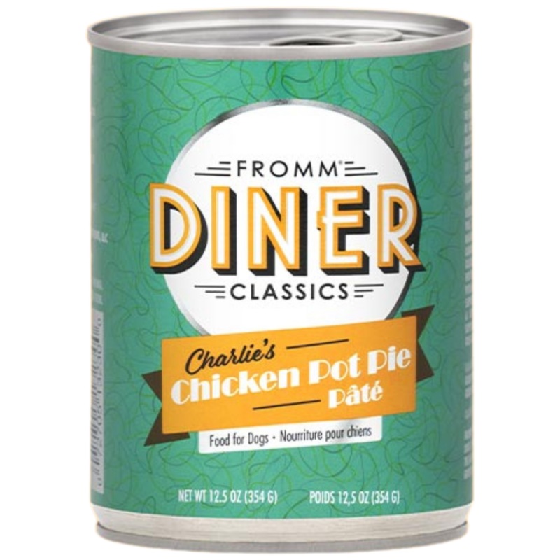 Fromm Diner Classics Dog Can, Charlies Chicken Pot Pie Pt 12.5oz