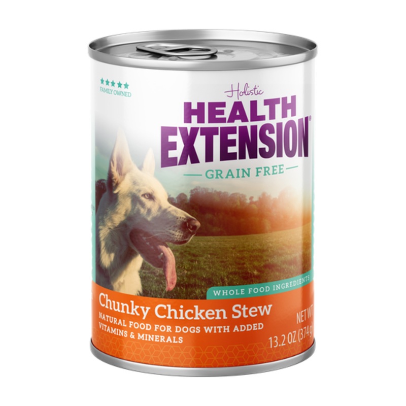 Holistic Health Extension Grain Free Chunky Chicken Stew Canned Dog Food, 13.2 oz