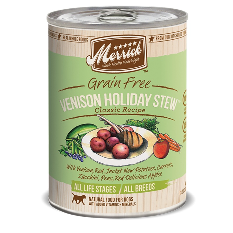 Merrick Venison Holiday Stew Dog Food 13.2 oz