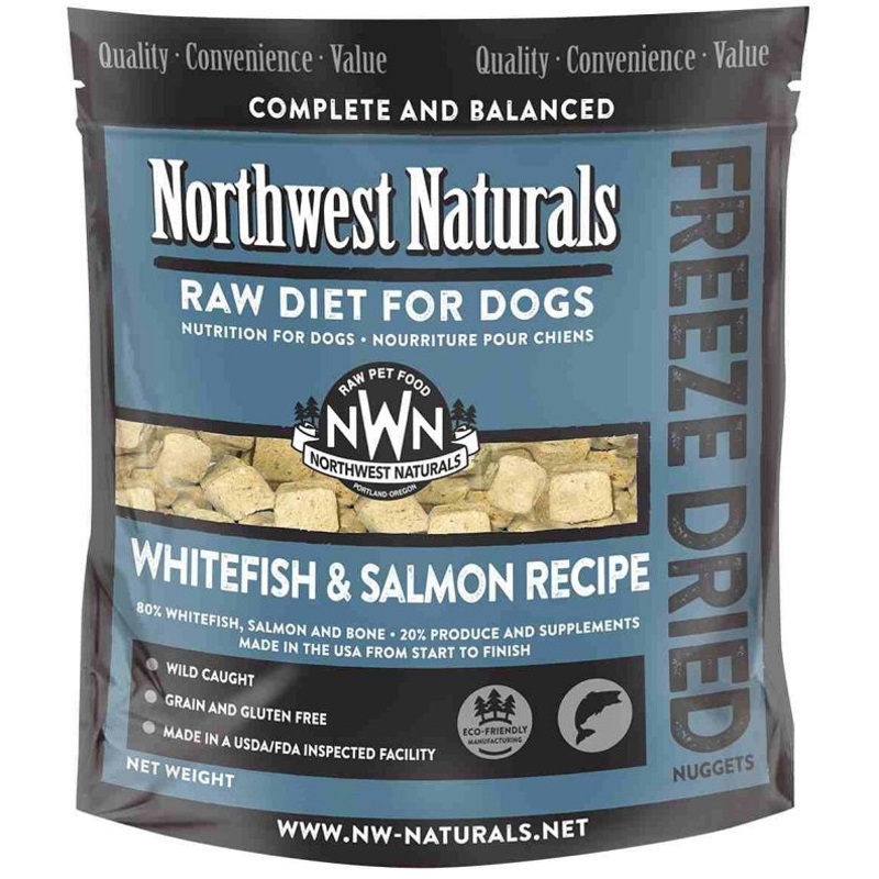 Northwest Naturals Freeze Dried Raw Nugget Whitefish and Salmon 11 oz