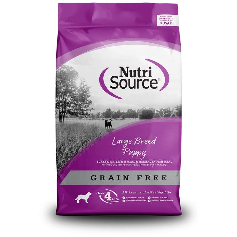 NutriSource Grain-Free Large Breed Puppy Formula 26 lbs