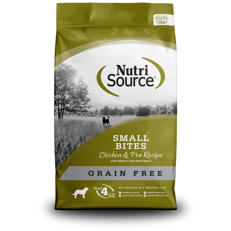 NutriSource Grain Free Small Bites Chicken & Pea Recipe