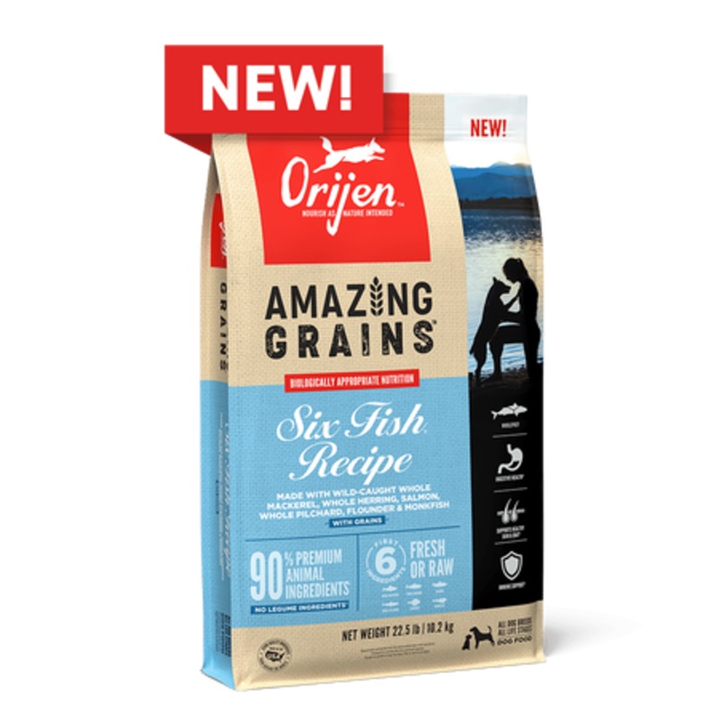 Orijen Amazing Grains Six Fish Recipe Dog Food