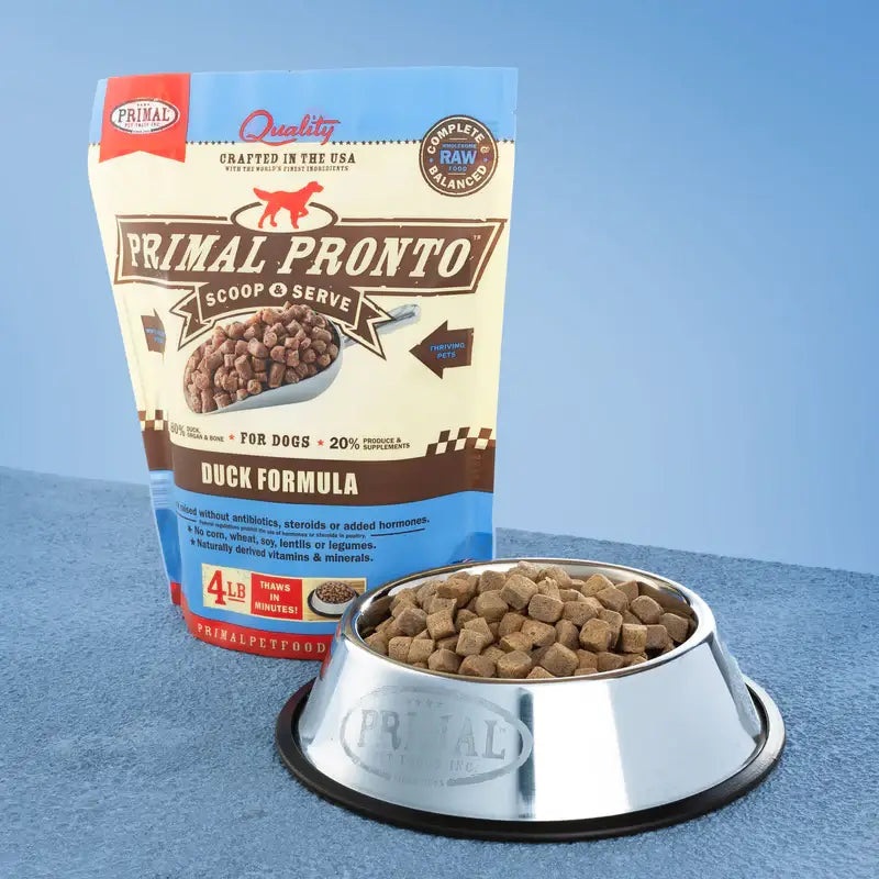 Primal Dog Frozen Pronto, Duck 4 lbs
