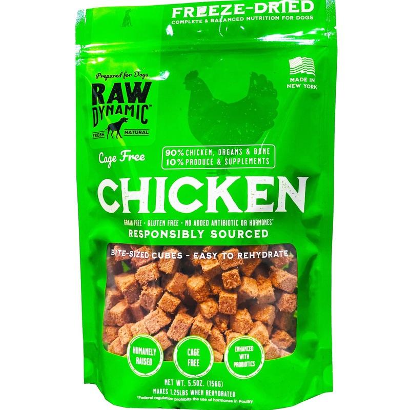 Raw Dynamic Freeze Dried Dog Food, Chicken