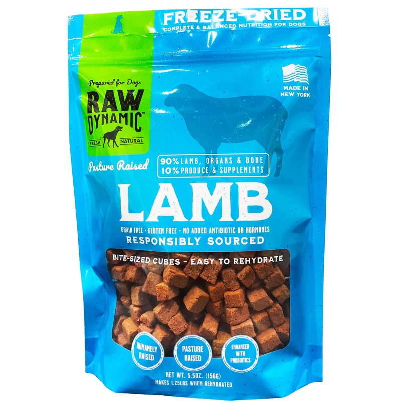 Raw Dynamic Freeze Dried Dog Food, Lamb