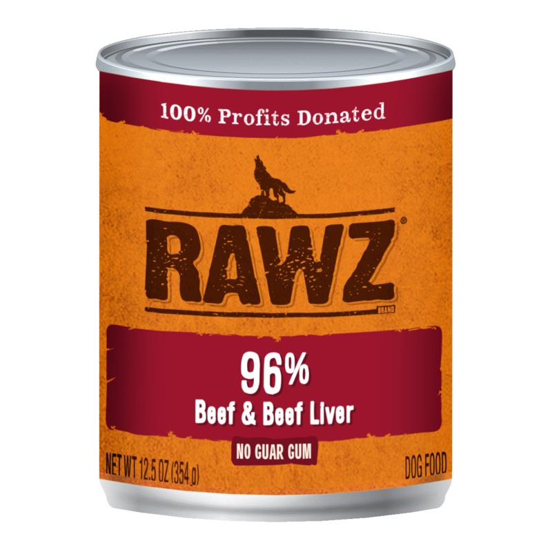 Rawz 96% Beef & Beef Liver 12.5oz