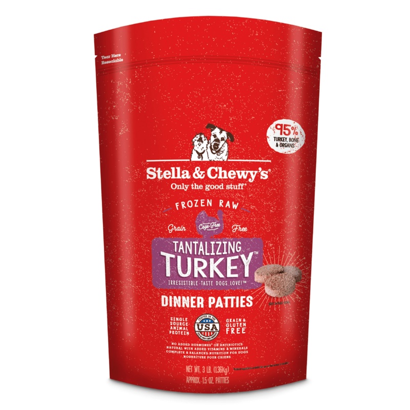 Stella & Chewy's Tantalizing Turkey Frozen Raw Dinner Patties