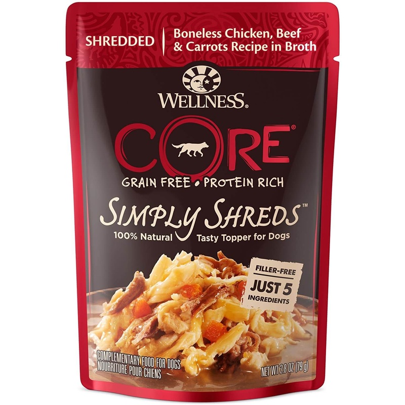 Wellness Core Simply Shreds Chicken Beef and Carrot 2.8 oz