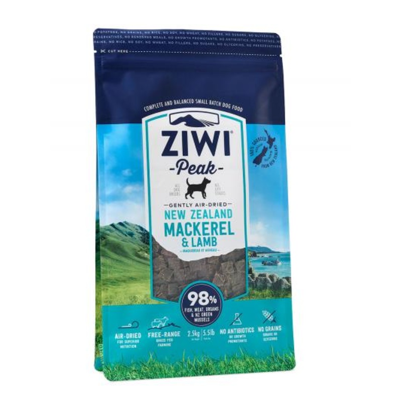 Ziwi Peak Air Dried Dog Food, Mackerel and Lamb