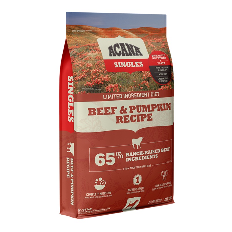 Acana Singles Beef and Pumpkin Recipe Dry Dog Food