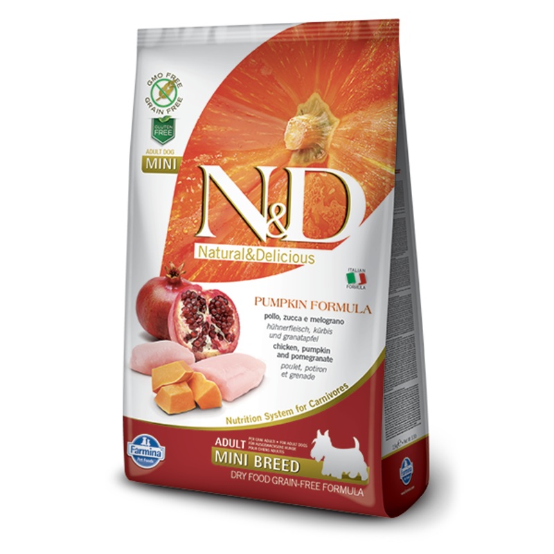 Farmina N&D Pumpkin Canine Chicken, Pumpkin, Pomegranate Adult Mini Dry Food