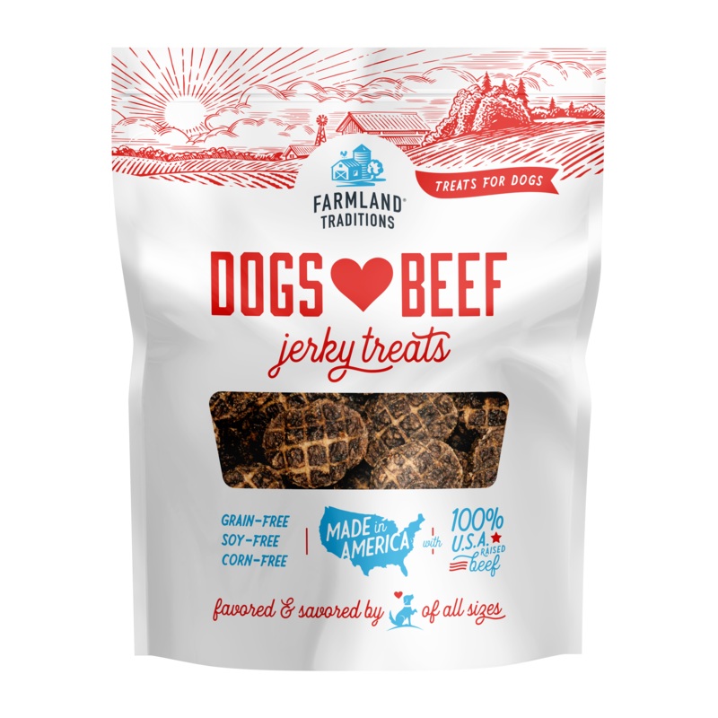 Farmland Traditions Dogs Love Beef Jerky Treats 2.5lb