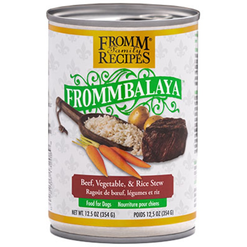 Fromm Dog Can, Frommbalaya Beef, Vegetable, & Rice Stew, 12.5 oz