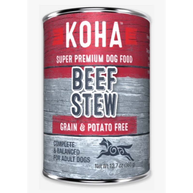Koha Beef Stew Grain Free Dog Food 12.7oz