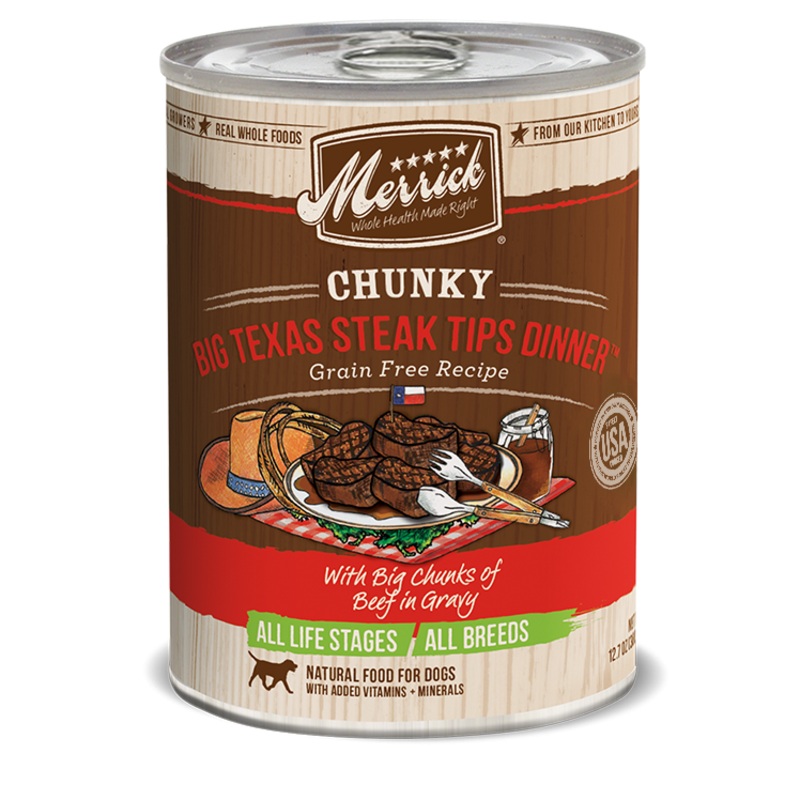 Merrick Chunky Big Texas Steak Tips Dinner 12.7 oz