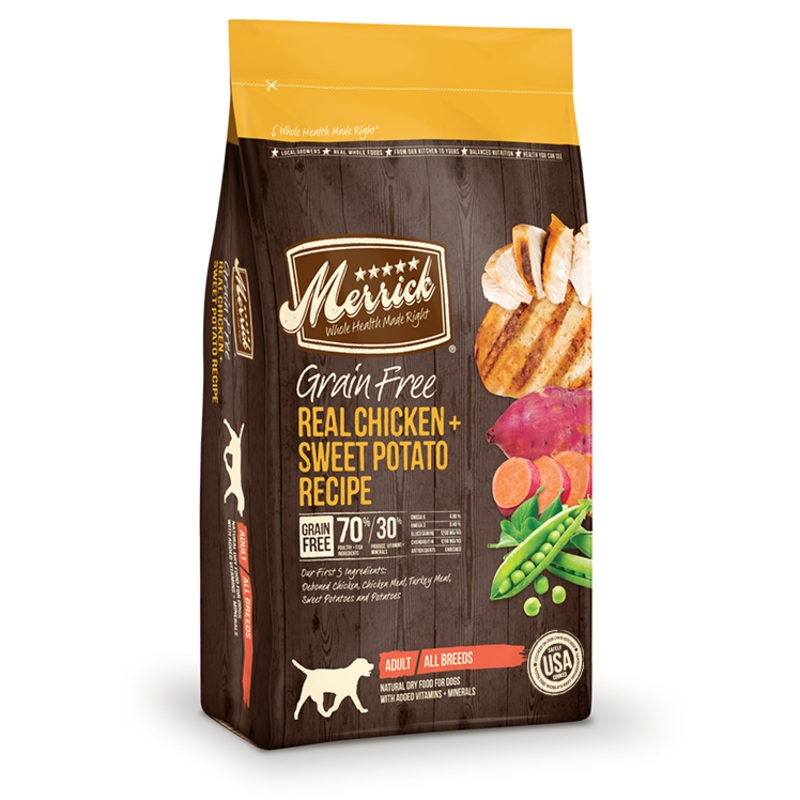 Merrick Grain Free Chicken and Sweet Potato
