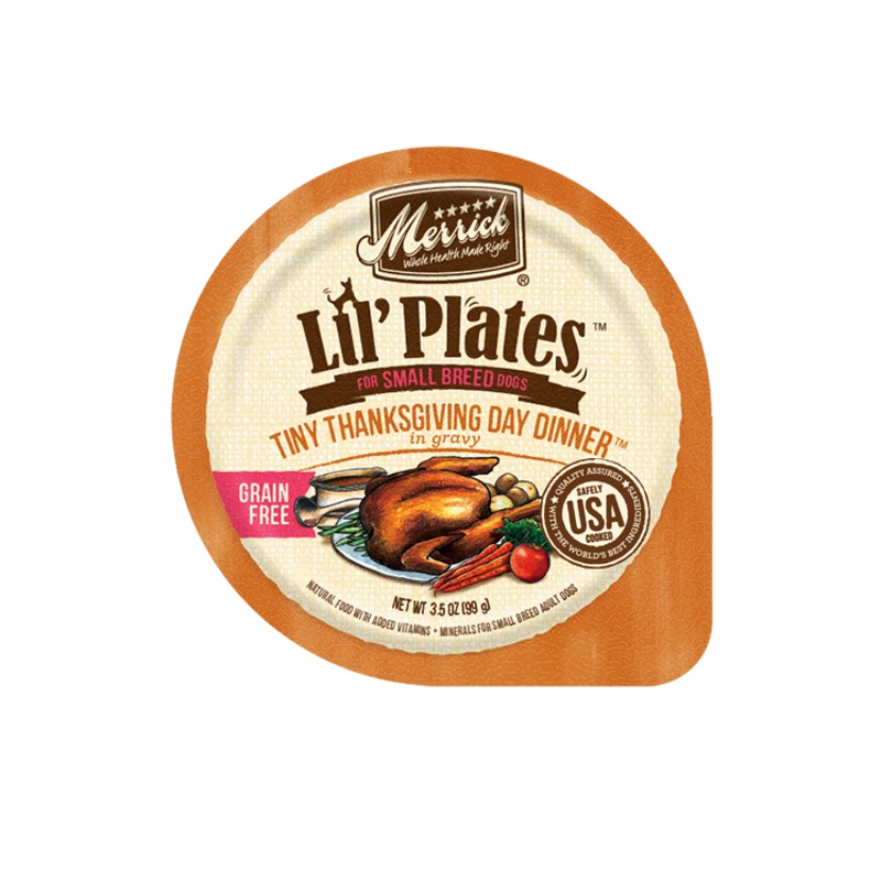Merrick Lil Plate Grain Free  Tiny Thanksgiving  3.5 oz
