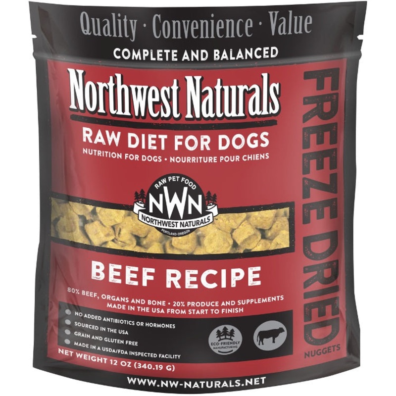 Northwest Naturals Freeze-Dried Raw Beef Nuggets