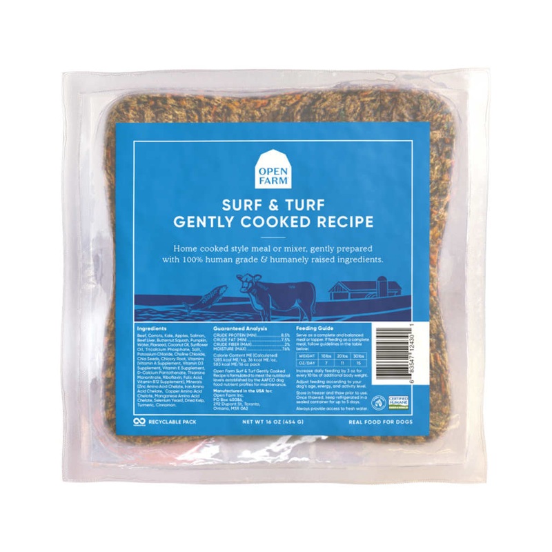 Open Farm Frozen Gently Cooked Surf & Turf Dog Food