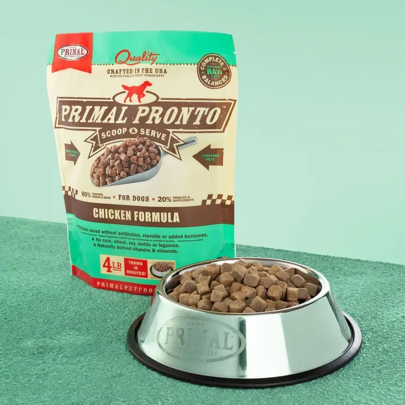 Primal Dog Frozen Pronto, Chicken 4 lbs