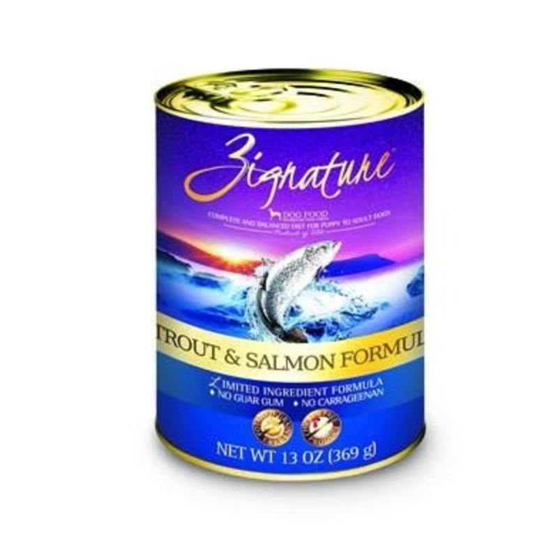 Zignature Limited Ingredient Dog Food: Trout and Salmon Meal 13 oz