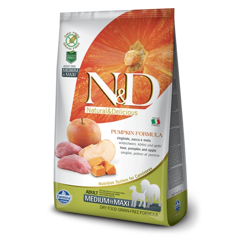 Farmina N&D Pumpkin Canine Boar, Pumpkin & Apple Adult Medium/Maxi Dry Food