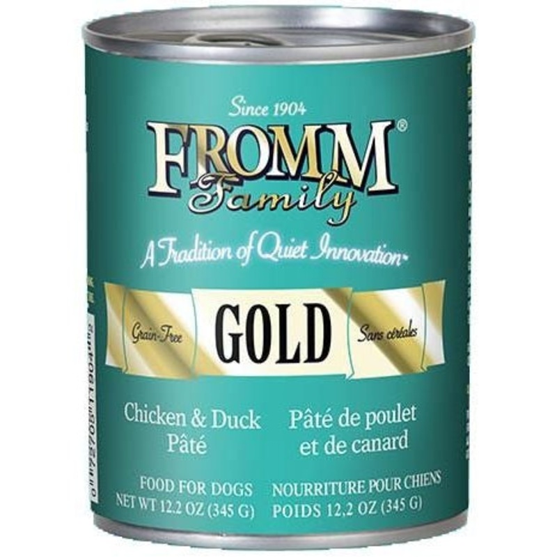 Fromm Gold Dog Can, Chicken and Duck Pate 12oz