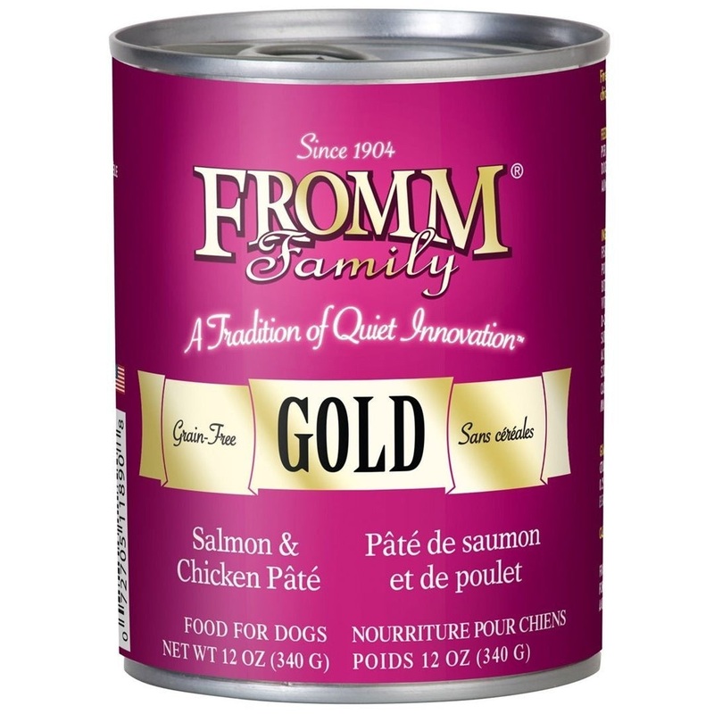 Fromm Gold Dog Can, Salmon and Chicken Pate 12 oz