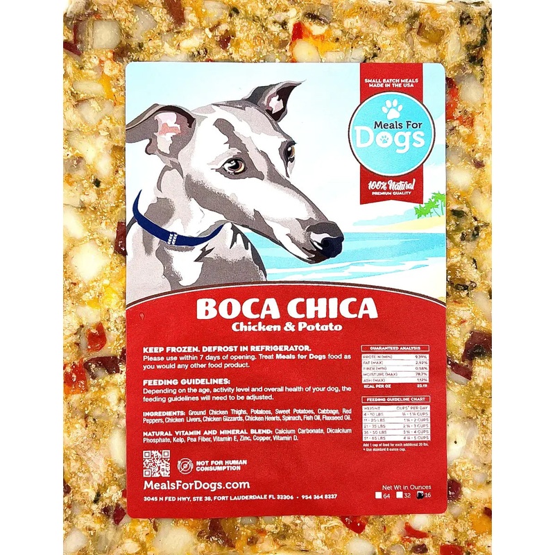 Meals for Dogs Boca Chica Chicken Frozen Dog Food