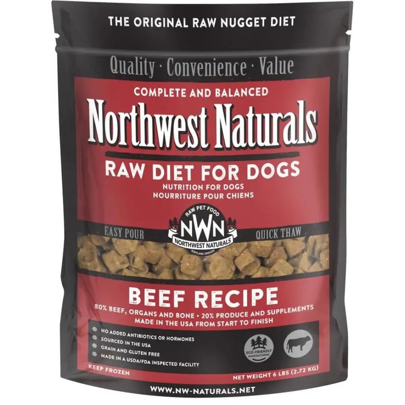 Northwest Natural Frozen Beef Nuggets 6 lb