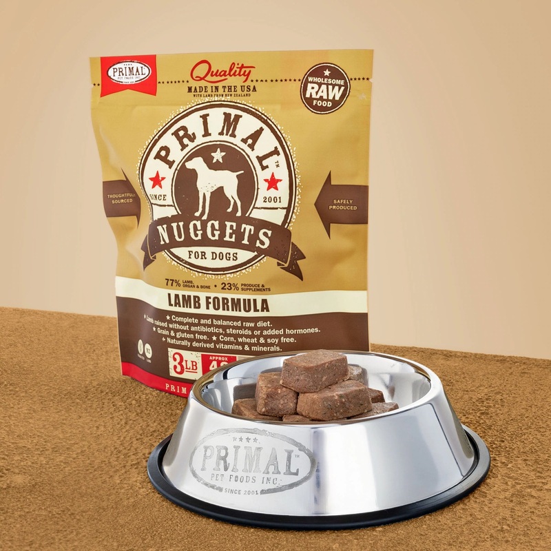 Primal Dog Frozen Nuggets, Lamb 3 lbs