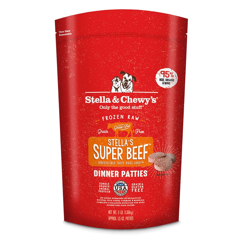Stella & Chewy's Super Beef Frozen Raw Dinner Patties