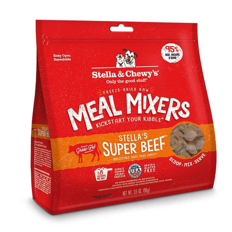 Stella & Chewys Super Beef Freeze-Dried Meal Mixer Dog Food