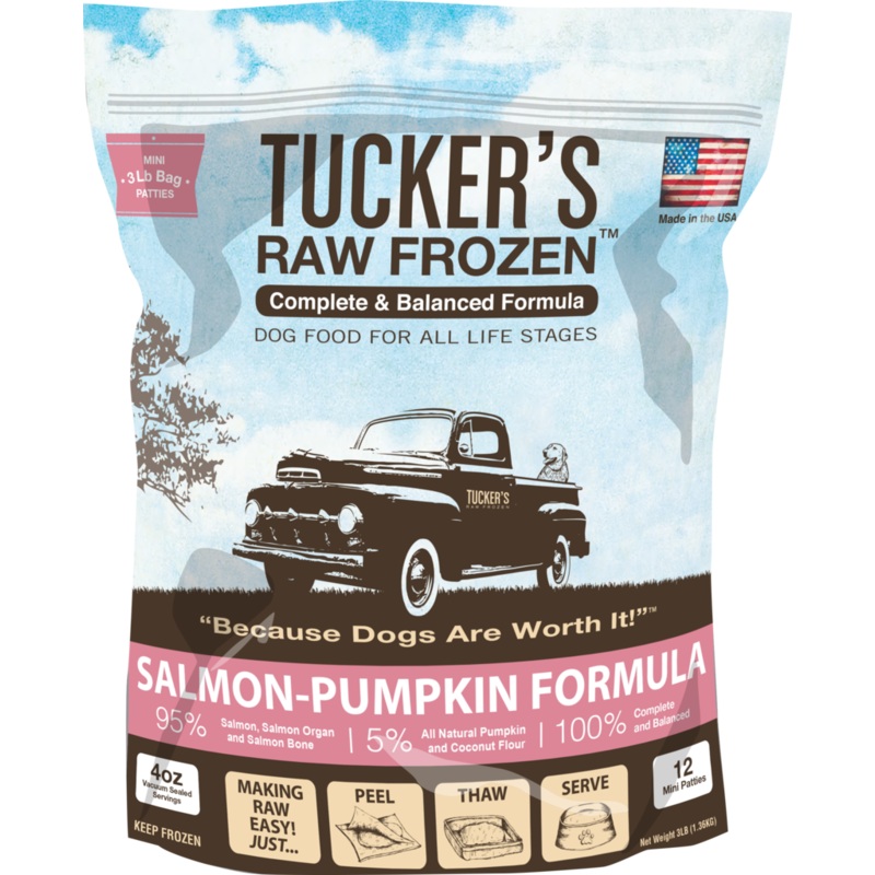 Tucker's Frozen Raw Dog Food, Salmon with Pumpkin Formula 6lb