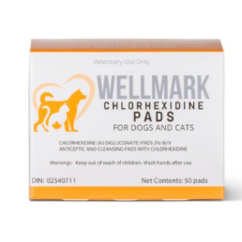 Wellmark - Chlorhexidine Pads/Tampons de chlorhexidine (50)