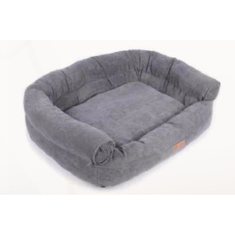 Cumfy - Grey Corduroy Sofa/Canap en velours ctel gris