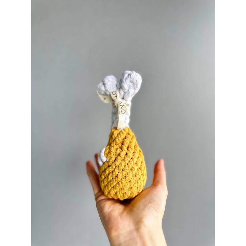 Knotty Pawz - Clucky Drumstick Dog Toy/Jouet pour chien en forme de pilon de poulet