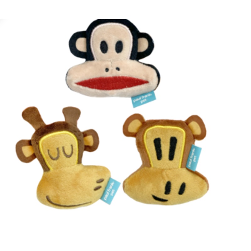 Multipet Paul Frank Character Heads Cat Toy (3 Pack)/Jouet pour chat  ttes de personnages (lot de 3)
